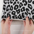 Hot sale 60% cotton 40% polyester knitted cvc one side brushed custom animal print fleece fabric